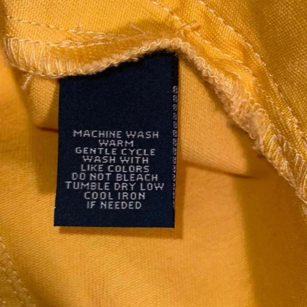 Lauren Ralph Lauren vintage denim yellow vest. Size S/P. GUC - Picture 9 of 9